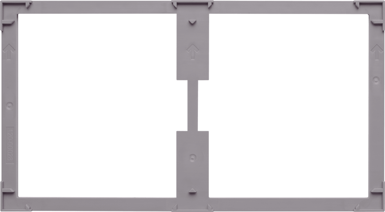 Control4® Square Dual Faceplate, Contemporary (White) The Home