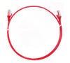 8ware CAT6 Ultra Thin Slim Cable 0.5m / 50cm - Red Color Premium RJ45 Ethernet Network LAN UTP Patch Cord 26AWG for Data 8ware CAT6 Ultra Thin Slim Cable 0.5m / 50cm - Red Color Premium RJ45 Ethernet Network LAN UTP Patch Cord 26AWG for Data