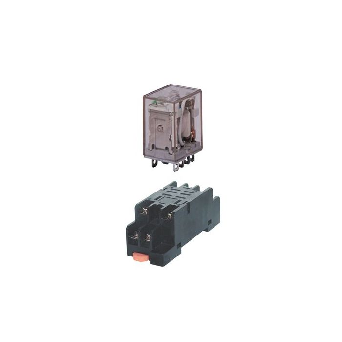 12VDC 10Amp Din Mount Relay & Base