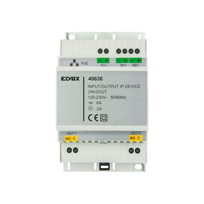 Elvox IP Relay - 2-input/output device, IP standard, 2 6 A 230 V~ rela ...