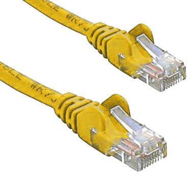 8ware CAT5e Cable 50cm / 0.5m - Yellow Color Premium RJ45 Ethernet Network LAN UTP Patch Cord 26AWG CU Jacket