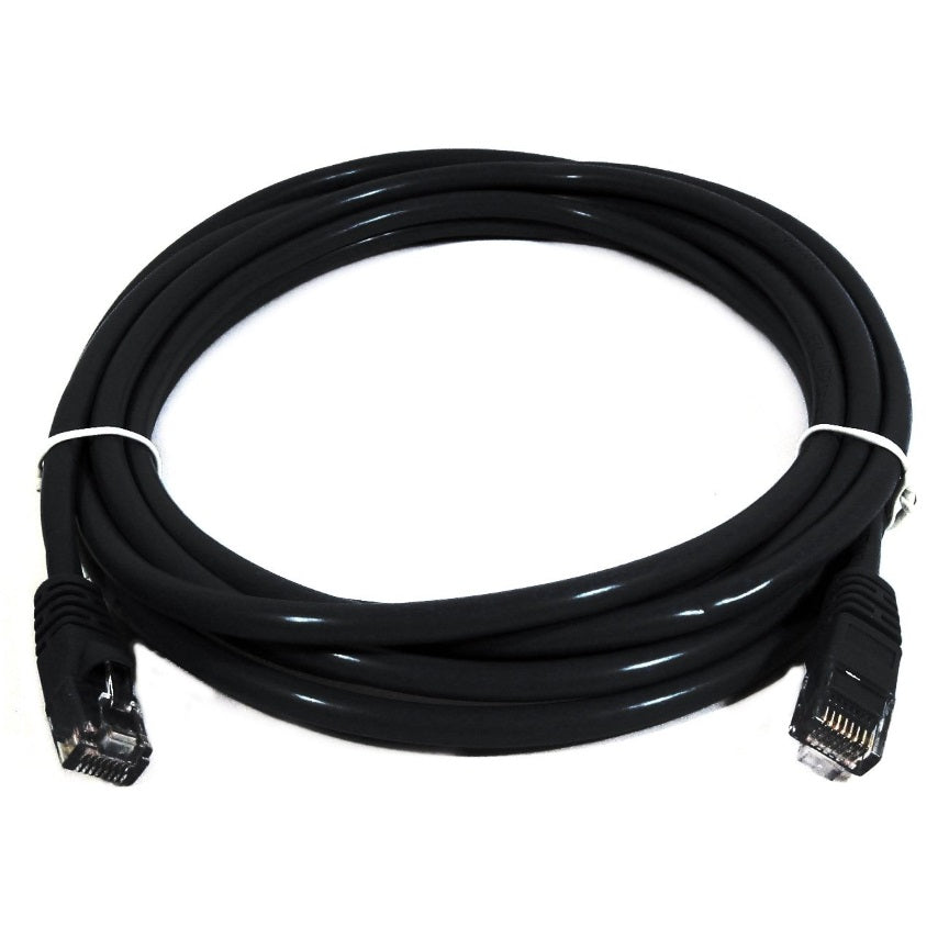 8Ware CAT6A Cable 0.25m (25cm) - Black Color RJ45 Ethernet Network LAN UTP Patch Cord Snagless
