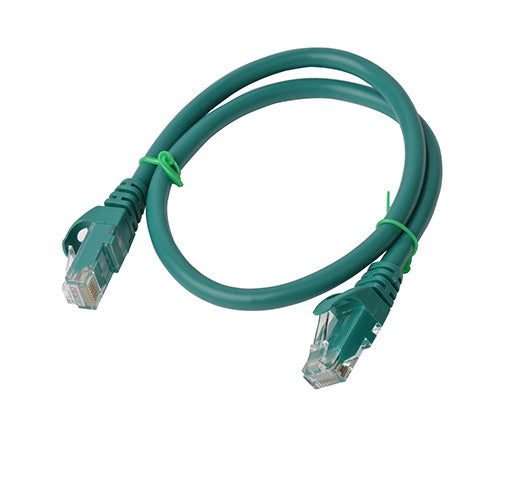 8Ware CAT6A Cable 0.25m (25cm) - Green Color RJ45 Ethernet Network LAN UTP Patch Cord Snagless