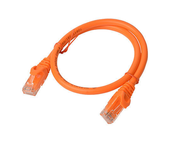 8Ware CAT6A Cable 0.25m (25cm) - Orange Color RJ45 Ethernet Network LAN UTP Patch Cord Snagless