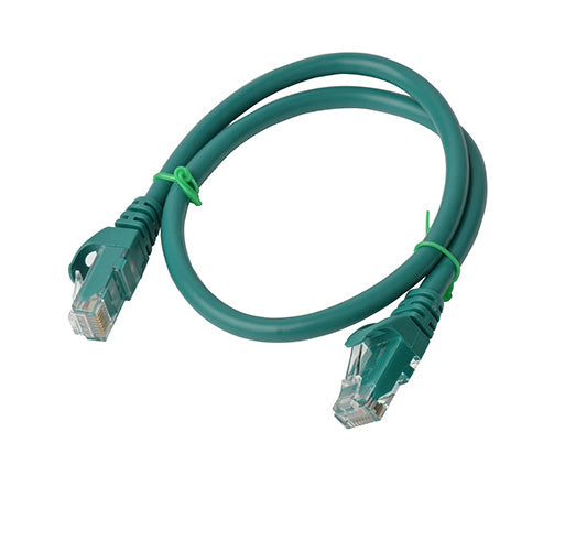 8Ware CAT6A Cable 0.5m (50cm) - Green Color RJ45 Ethernet Network LAN UTP Patch Cord Snagless