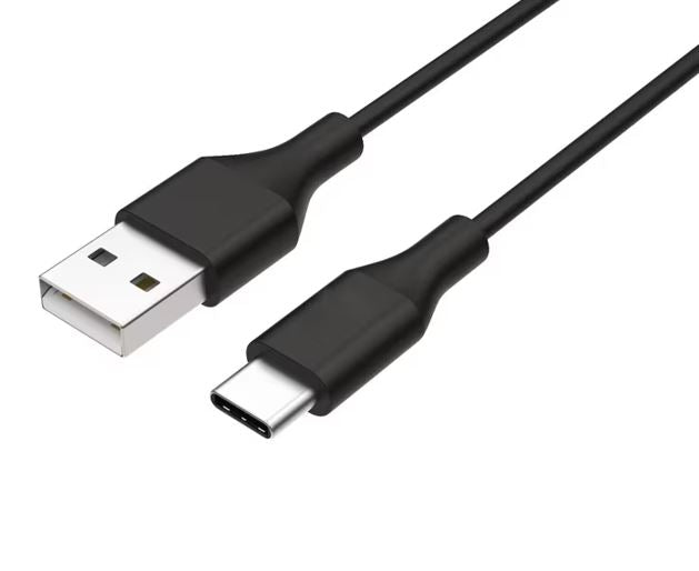 8ware 1m USB-C Type-C Data Sync Charger Cable Black Strong Braided Heavy Duty Charging for Samsung Galaxy Note 8 S8 Plus LG Google Macbook