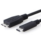 8Ware USB-C to Micro USB-B Cable 1m Type-C to Micro B Male to Male Black 10Gbps