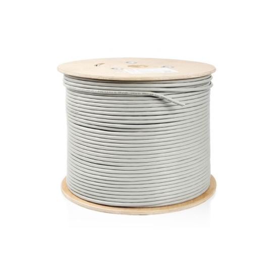 Astrotek CAT6 FTP Cable 305m Roll - Grey White Full 0.55mm Copper Solid Wire Ethernet LAN Network 23AWG 0.55cu 2x4p PVC Jacket