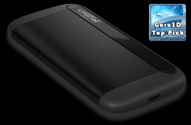 Crucial X8 1TB External Portable SSD ~1050MB/s USB3.1 Gen2 USB-C USB3.0 USB-A Durable Rugged Shock Proof for PC MAC PS4 Xbox Android iPad Pro
