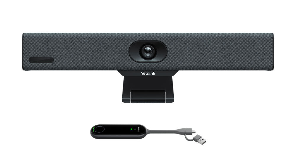 Yealink A10 All-In-One Android Video Collaboration Bar For Focus & Small Rooms, A10 Android Meeting Bar, VCR11 Remote, WPP30, UC Certified