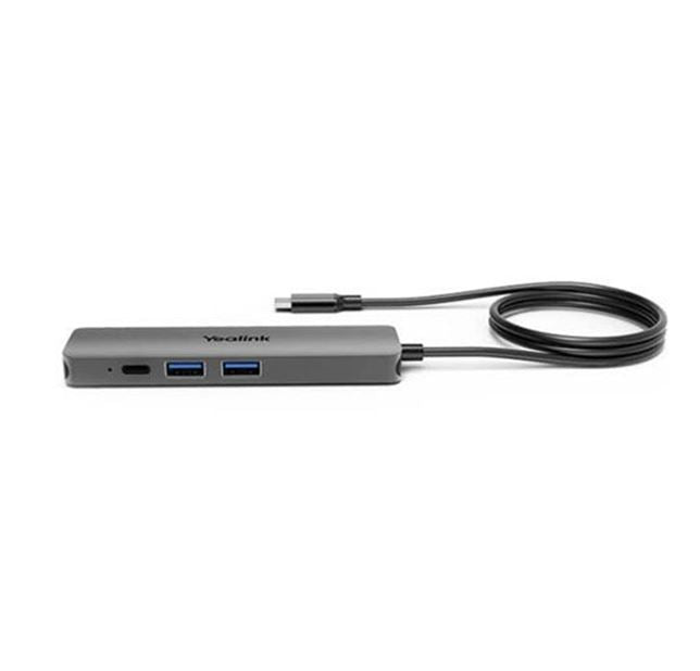 Yealink BYOD Box Cable Hub, with 1.5m USB-C Cable (USB-C to USB-A adapter included), easy plug&play setups,  Support to charging the connected laptop