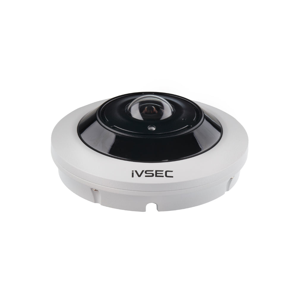 IVSEC FISHEYE DOME 12MP 360 POE IP66 IR MICROPHONE SPEAKER