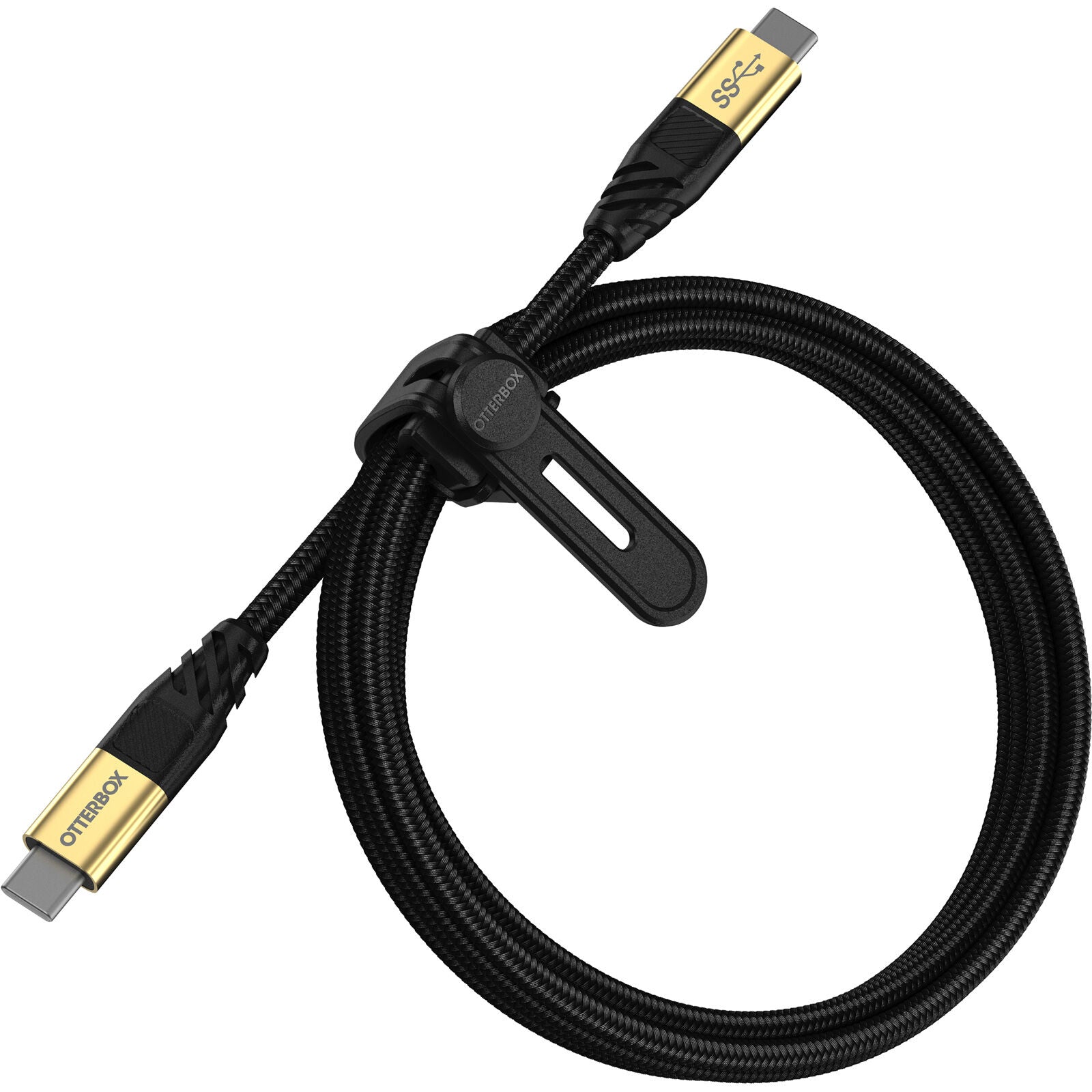 OtterBox USB-C to USB-C (3.2 Gen1) Premium Cable (1.8M) - Black (78-80212), 5 AMPS (100W) USB PD,Bend/Flex-Tested 10K Times,Braided Nylon,Laptop Cable
