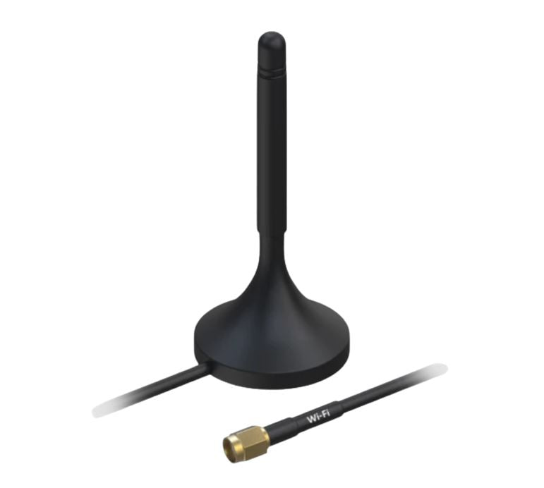 Teltonika WiFi Magnetic SMA Antenna - 2.4GHz 1.5m Cable Length - Formerly 003R-00230