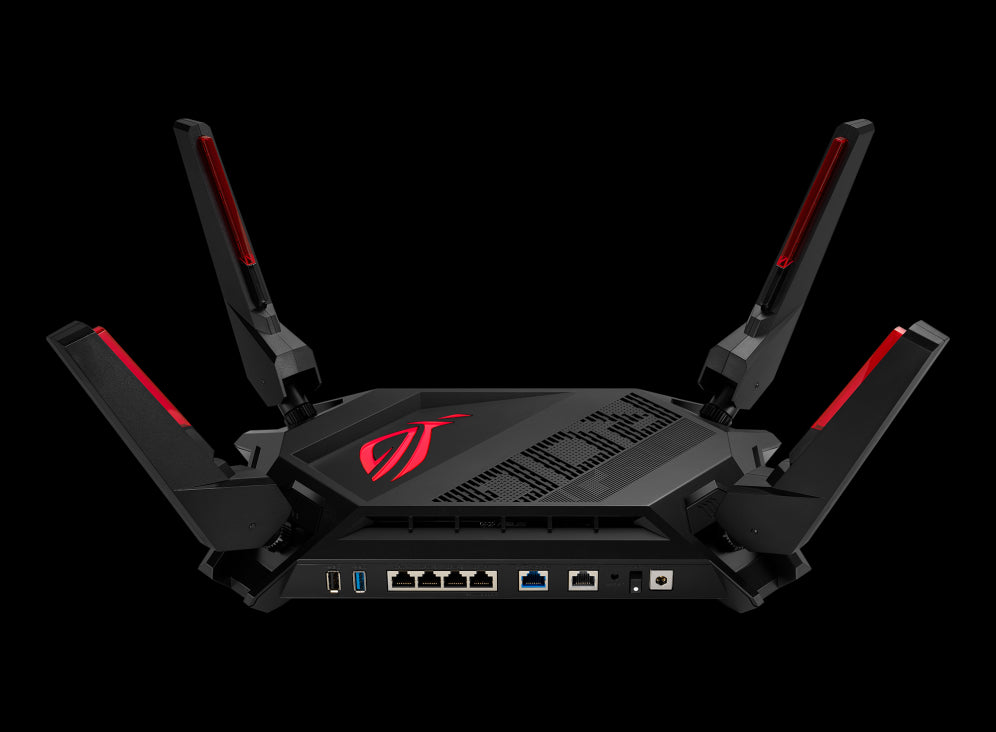ASUS GT-AX6000 Dual-Band WiFi 6 (802.11ax) Gaming Router, Up To 6000Mbps, Dual 2.5G Ports, Enchanced Hardware, WAN Aggregation, VPN Fusion (WIFI6)