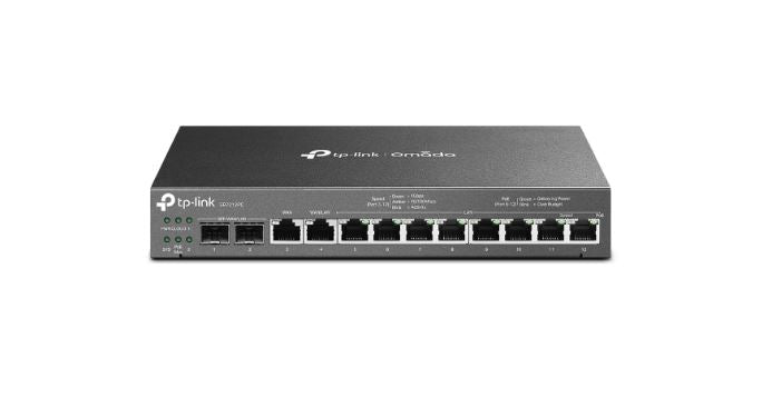 TP-Link ER7212PC Omada Gigabit VPN Router with PoE+ Ports and Controller AbilityPORT: 2× Gigabit SFP WAN/LAN Port, 1× Gigabit R  Omada