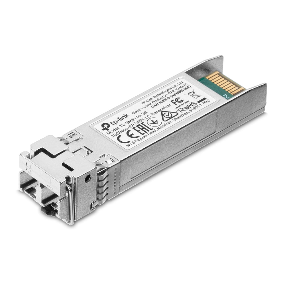 TP-Link TL-SM5110-SR 10GBase-LR 10GBase-SR SFP+ LC Transceiver Multi Mode Hot-Pluggable Digital Diagnostic Monitoring SFP+ MSA Compatible