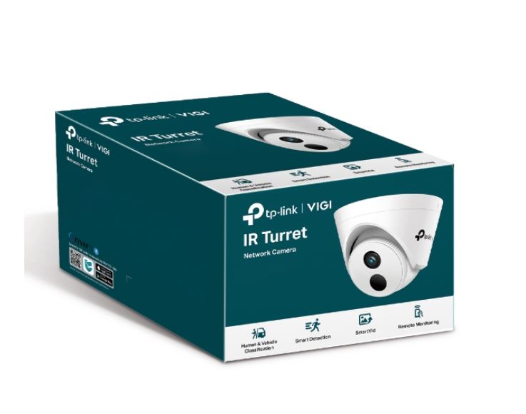 TP-Link VIGI 4MP C440I(2.8mm) IR Turret Network Camera, 2.8mm Lens, Corridor Mode, Smart Detection, 3YW (LD)