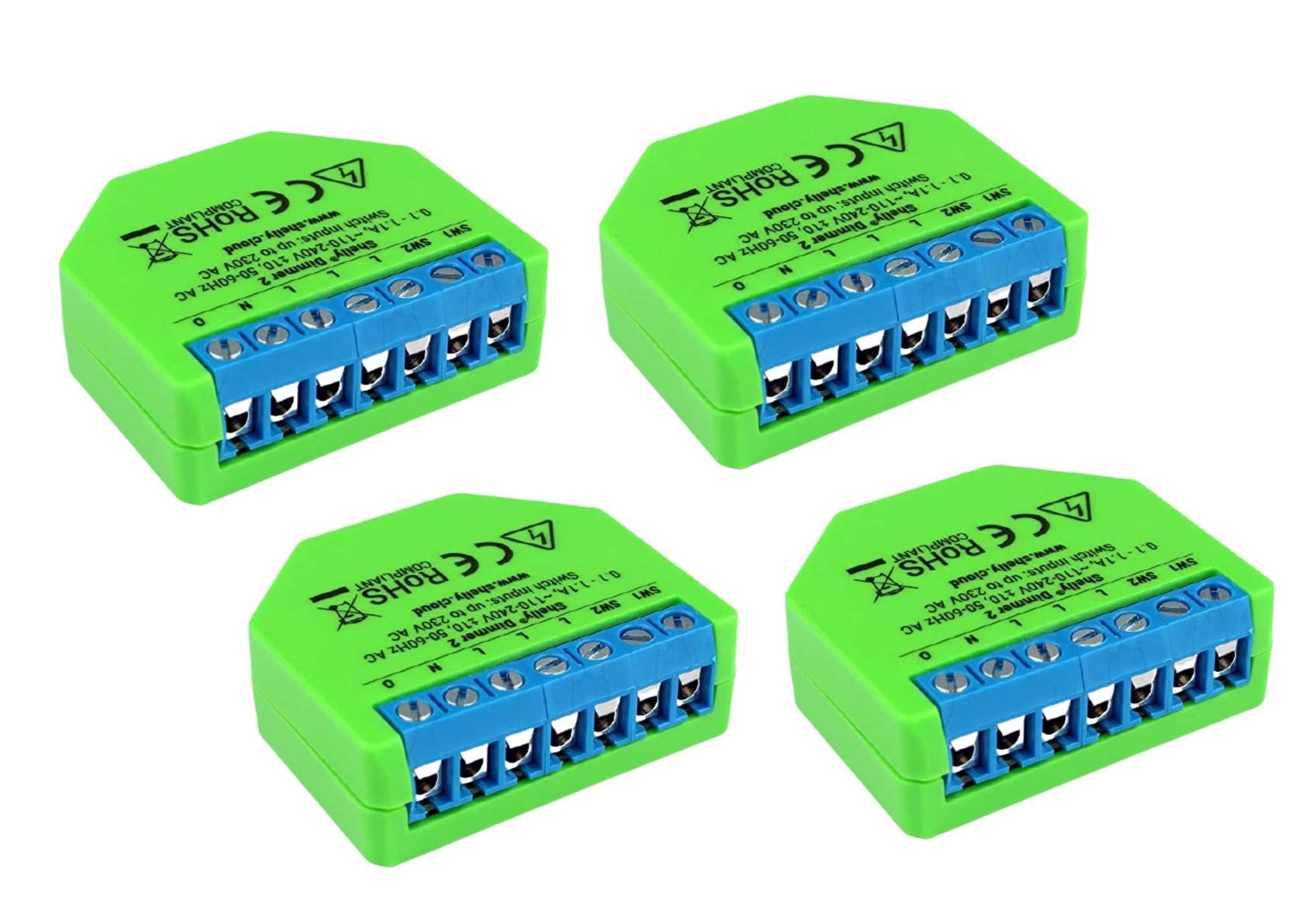 Shelly Wi-Fi Dimmer Module - 4 Pack