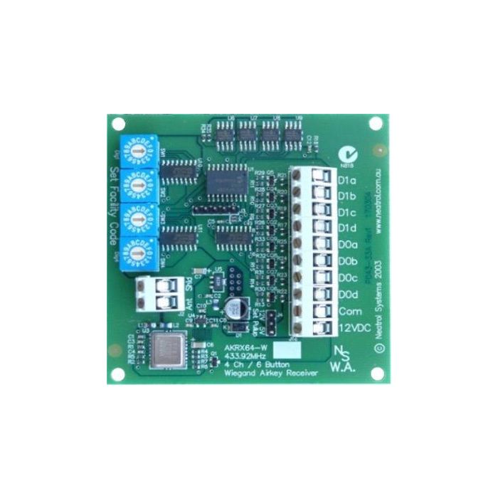 Airkey 6ch Multi Site Code 26bit Weigand Receiver in Housing