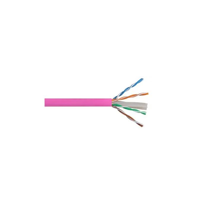 Cat6 Solid - 305m Roll Pink