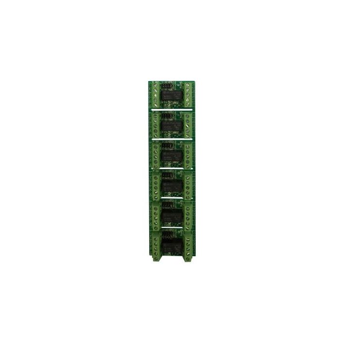 Nidac CR2 6 x strip of Double Pole Double Throw 12 /24 V Relay
