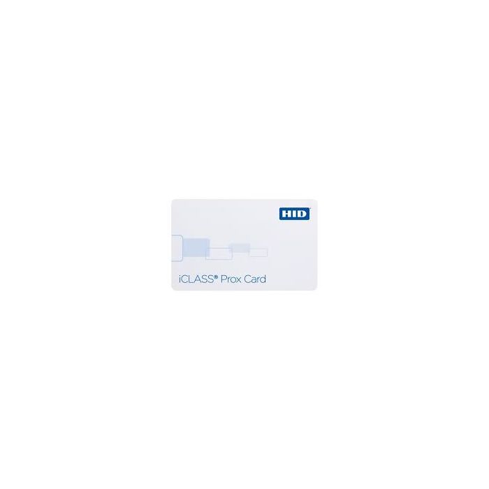 iCLASS Prox Proximity Smart Card combines iCLASS smart card technology and HID 125 kHz Proximity technology in a single ISO standard thickness smart card. This enables contactless smart card applications to be added to existing HID Prox access control ...