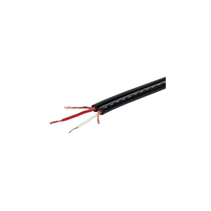 Heavy Duty Figure 8 Shielded Cable High quality shielded audio cable suitable for use in professional and domestic sound applications. Outside diameter: 6.15mm Shielding size: 16/6/0.12 Braid coverage: 70% Conductor construction: Copper clad steel Conduct